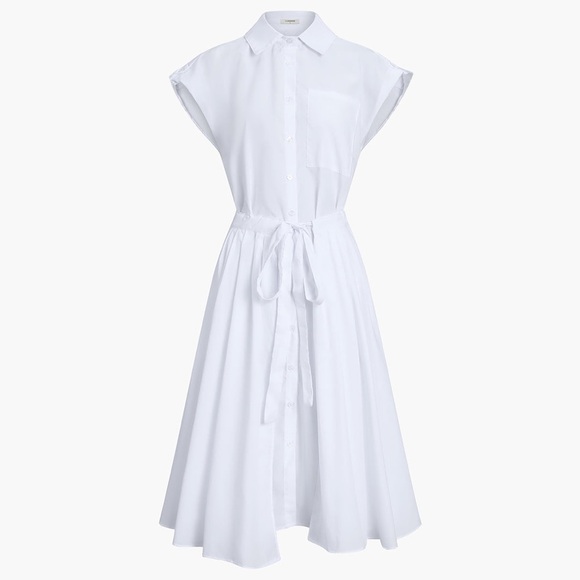 ZARA ~ Cotton Blends Sleeveless Split Midi Dress - Picture 5 of 10